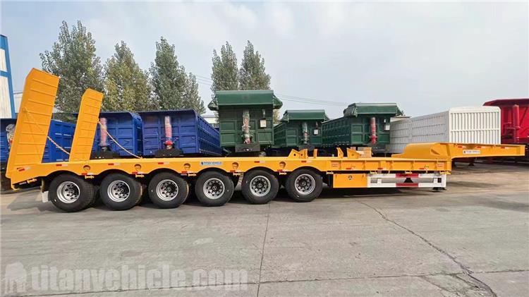 6 Axle 120 Ton Low Bed Trailer will be sent to Kenya