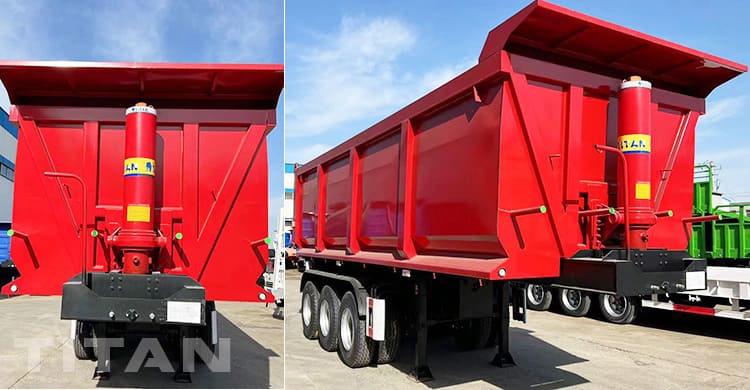 Remorque semi-benne à trois essieux de 50 tonnes à vendre en Tanzanie Dar Es Salaam