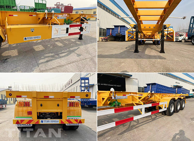 Remorque Conteneur Châssis Tri Axle 40Ft à Vendre au Mali