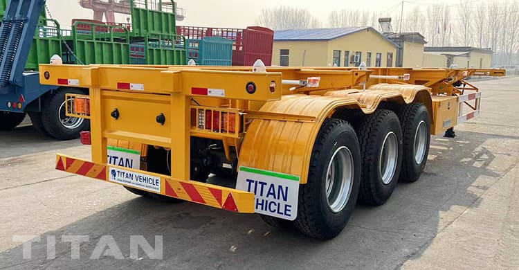 Remorque Conteneur Châssis Tri Axle 40Ft à Vendre au Mali