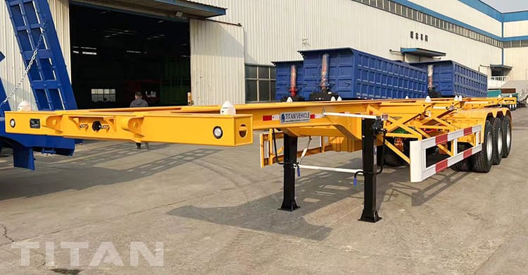 Remorque Conteneur Châssis Tri Axle 40Ft à Vendre au Mali