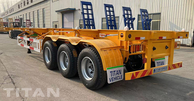 Remorque Conteneur Châssis Tri Axle 40Ft à Vendre au Mali