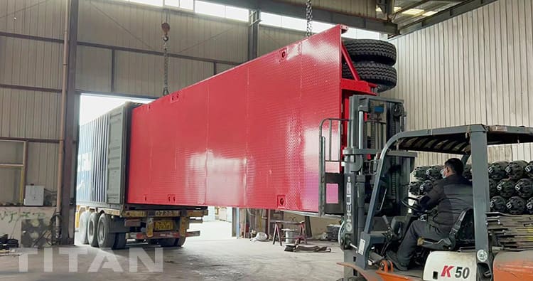 Remorque de camion à plat à trois essieux de 40 pieds à vendre en Jamaïque