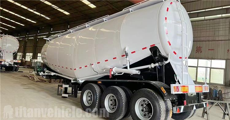 Remorque de camion de ciment en vrac 52cbm à vendre au Ghana