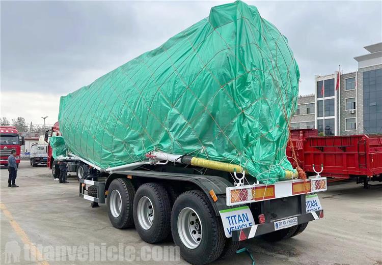 Remorque de camion de ciment en vrac 52cbm à vendre au Ghana
