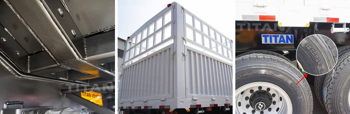 Fence Semi Trailer for Sale | 60T Stake Cargo Semi Trailer Spot Promotion Prices