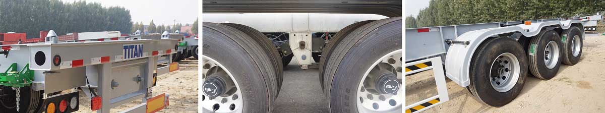 Tri Axle 40ft Container Chassis Trailer $500 Discount