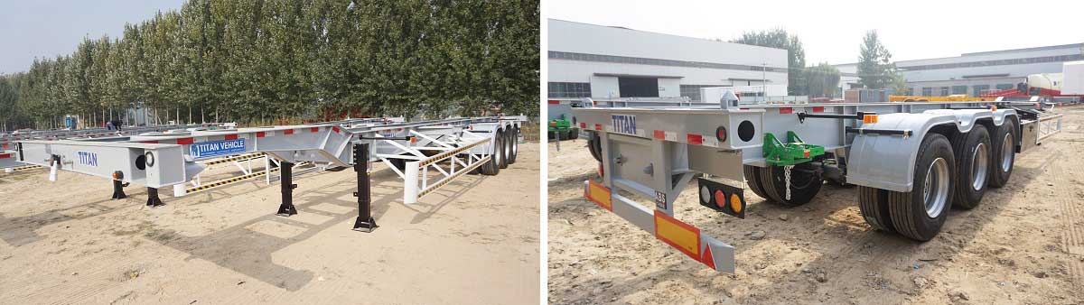 Tri Axle 40ft Container Chassis Trailer $500 Discount