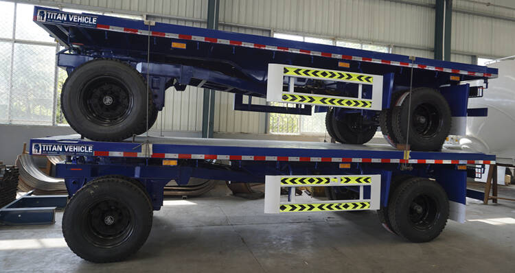 Drawbar trailer package before delivery