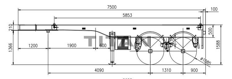 Used Intermodal Container Chassis Trailer For Sale near me
