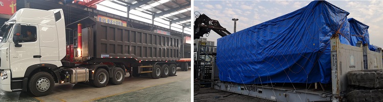 package of semi tipper trailer
