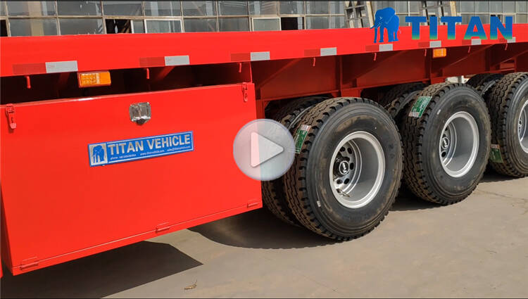 Flatbed semi trailer