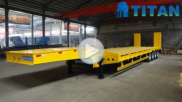 lowbed semi trailer