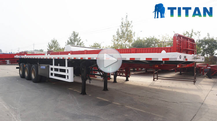 3 axle 40ft container flatbed trailer