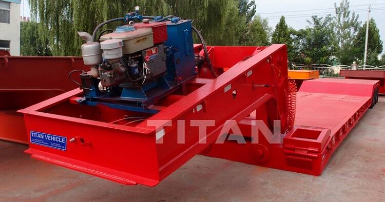 4 axles 100 tons detach trailer for sale