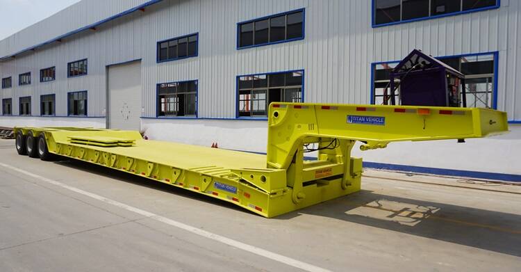 100tons Front Loader Lowbed Trailer for Africa