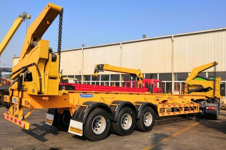 self unloading container side lifter trailer for sale