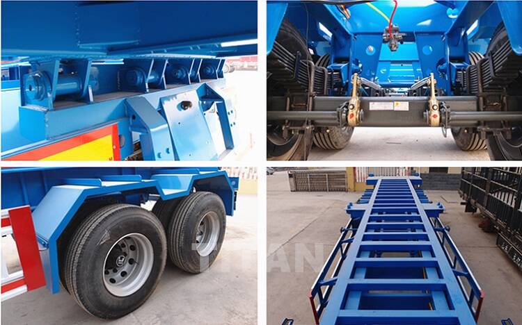 Tipping chassis semi trailer