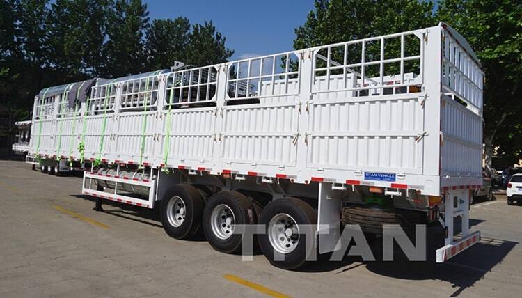 China Fence Semi-trailer for Sale in Ghana - TITAN Vehicle