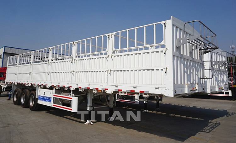 China Fence Semi-trailer for Sale in Ghana - TITAN Vehicle