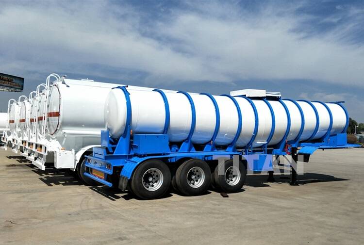 Hydrochloric tank trailer for 98% sulfuric acid