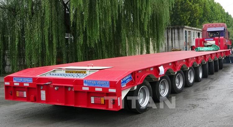 9 Axle Extendable Lowbed Trailer