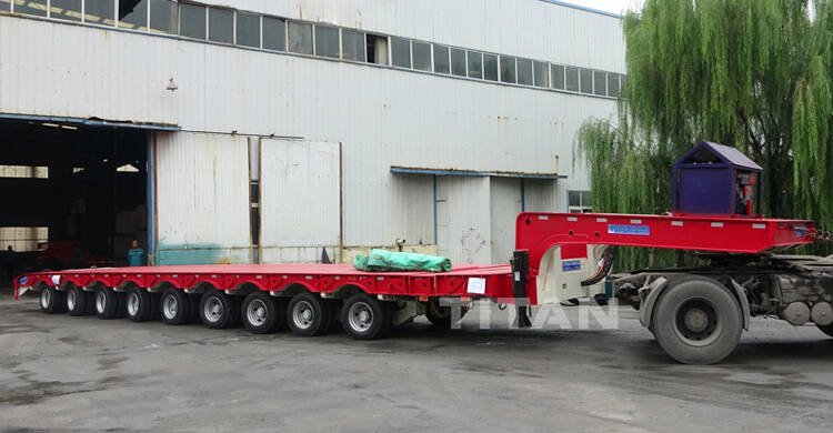 9 Axle Extendable Lowbed Trailer