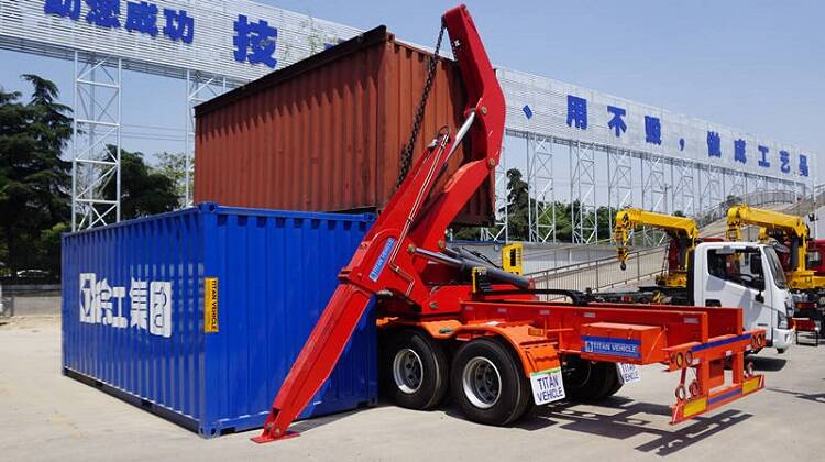 40ft side loader crane for Papua New Guinea