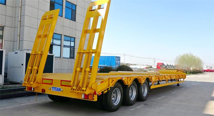 60 Ton Lowbed Trailer with Spring Ramp