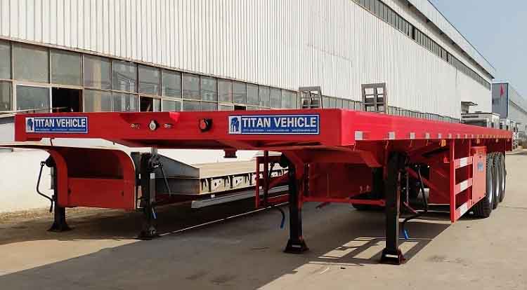 Tri Axle 40ft Flatbed Trailer for Sale