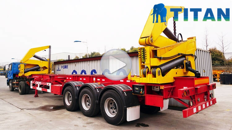 45T Container Side Loader Trailer video