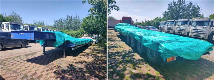Shipment of 4 Axle 100T Low Loader Trailer for Sale