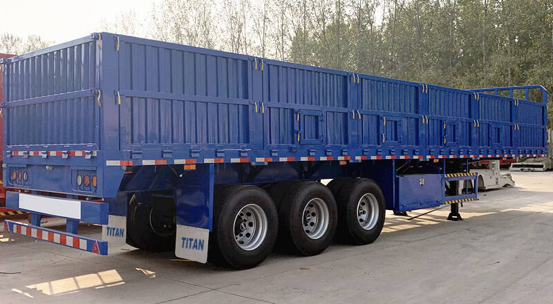 Side Wall Semi Trailer | 3 Axle Cargo Trailer for Sale - TITAN Vehicle