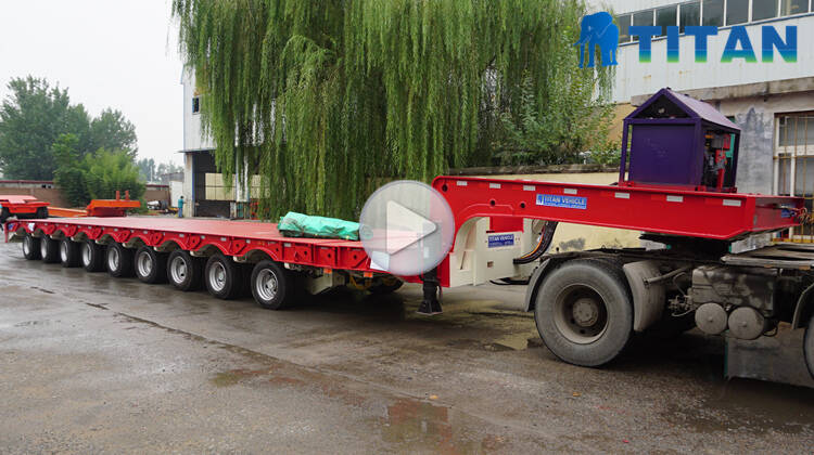 9 axle lowbed trailer