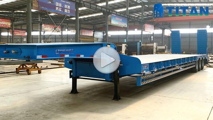 3 Axle Lowbed trailer video