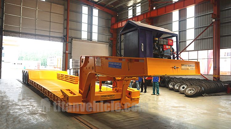 Tri Axle 80 Ton Hydraulic Detachable Gooseneck Trailer