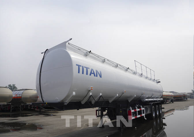 chemical liquid tank truck trailer