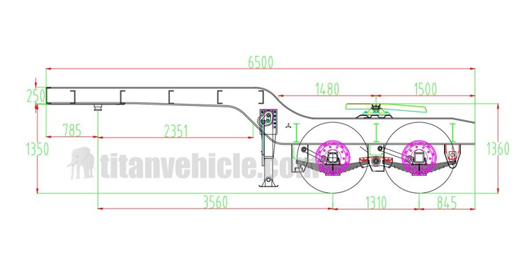 dolly trailer of the detachable lowboy
