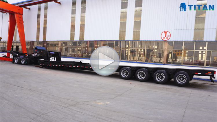 detachable lowboy trailer video