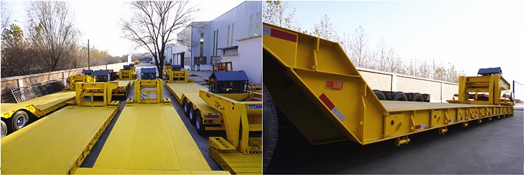 lowboy semi trailer