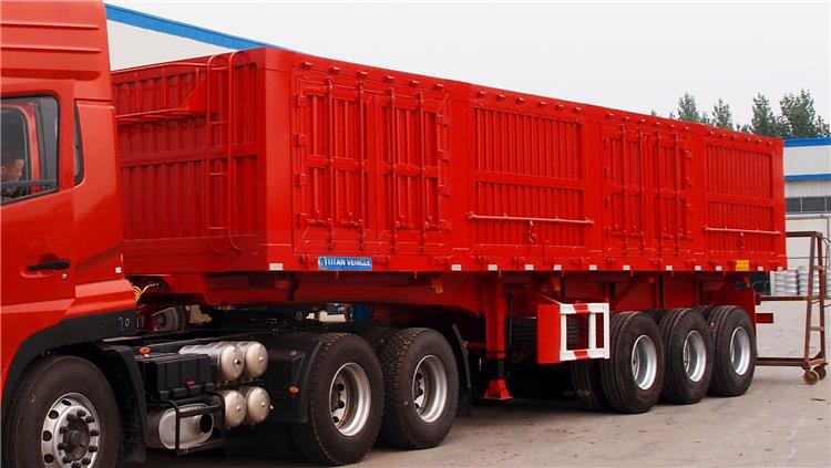 Tri Axle Side Tipper Semi Trailer for Sale 