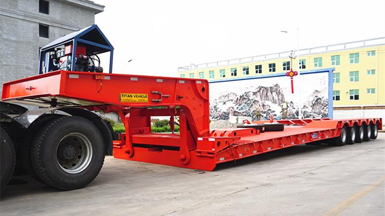Hydraulic Detachable Gooseneck Lowboy Trailer for Sale in Nigeria
