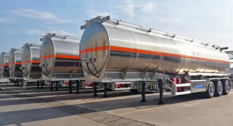 Aluminum Fuel Semi Trailer for Sale In Guinea Conakry