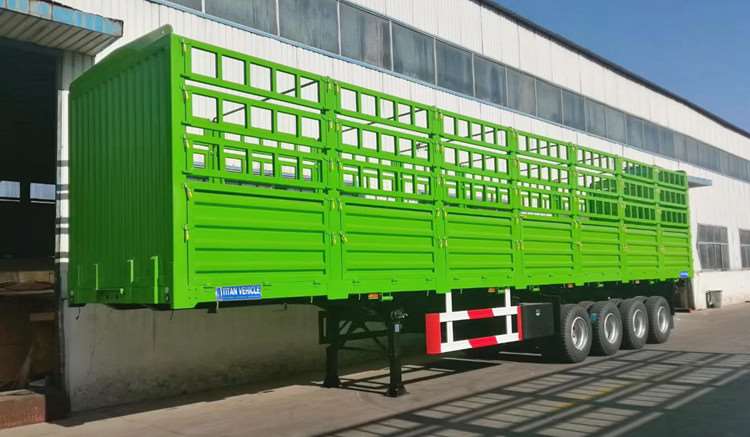 4 Axle Stake Semi Trailer for Sale in Sudan - TITAN Vehicle