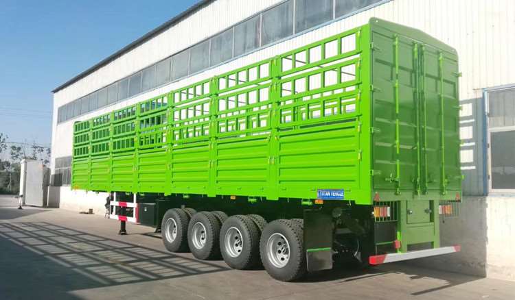4 Axle Stake Semi Trailer for Sale in Sudan - TITAN Vehicle
