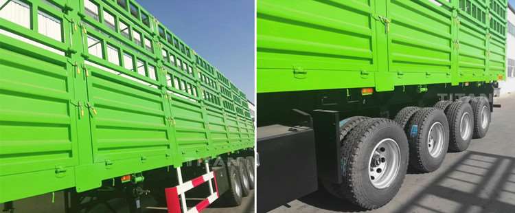 4 Axle Stake Semi Trailer for Sale in Sudan - TITAN Vehicle