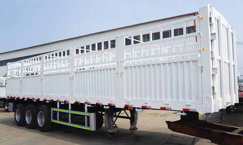 60 Ton Fence Truck Semi Trailer for Sale in Tanzania - TITAN Vehicle