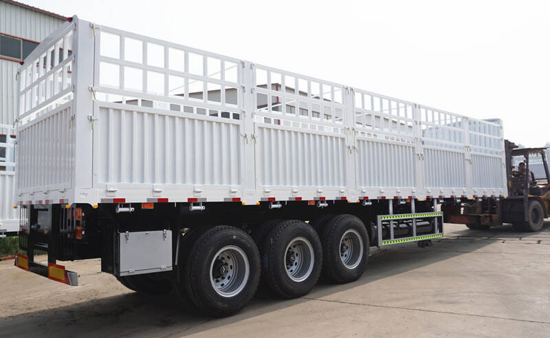 60 Ton Fence Truck Semi Trailer for Sale in Tanzania - TITAN Vehicle