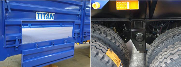 China Side Wall Grain Trailer for Sale in Sudan - TITAN Vehicle