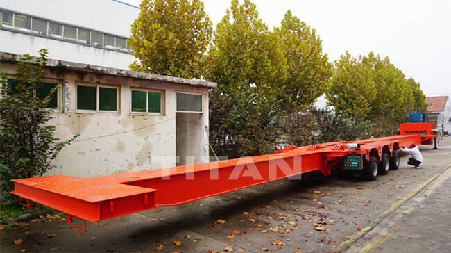 64M Telescopic Trailer for Wind Blades Transport for Sale